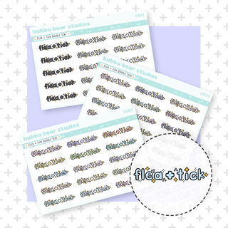 Flea + Tick Doodle Text Buy All (Set of 3) Bubba Bear Studios Flea + Tick Doodle Text