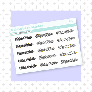 Flea + Tick Doodle Text Minimal Bubba Bear Studios Flea + Tick Doodle Text