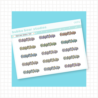 FaceTime Doodle Text Colorful Bubba Bear Studios FaceTime Doodle Text