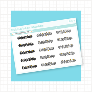 FaceTime Doodle Text Minimal Bubba Bear Studios FaceTime Doodle Text