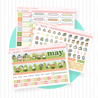 Vertical - May - Bee Royal Buy Full Monthly Kit (3 Pages) Bubba Bear Studios Vertical - May - Bee Royal