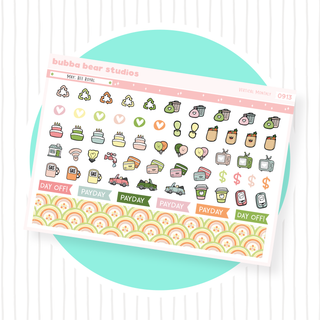 Vertical - May - Bee Royal Page II - Icons & Washi Strips Bubba Bear Studios Vertical - May - Bee Royal