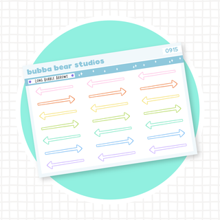 Long Bubble Arrows Colorful Bubba Bear Studios Long Bubble Arrows