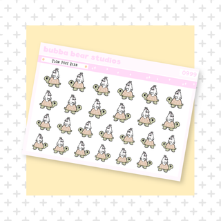 Slow Poke Bean Minimal Bubba Bear Studios Slow Poke Bean