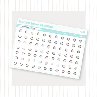 Checklist - Circles Muted Bubba Bear Studios Checklist - Circles