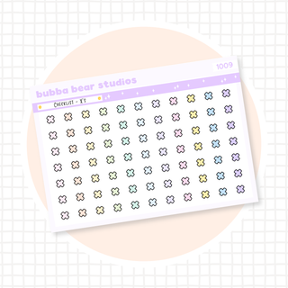 Checklist - X's Colorful Bubba Bear Studios Checklist - X's