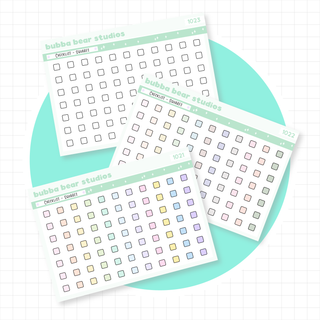 Checklist - Squares Buy All (Set of 3) Bubba Bear Studios Checklist - Squares