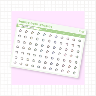 Checklist - Stars Muted Bubba Bear Studios Checklist - Stars