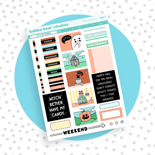 HOBONICHI COUSIN - Let's Get Spooky Page I - Deco & Date Covers Bubba Bear Studios HOBONICHI COUSIN - Let's Get Spooky