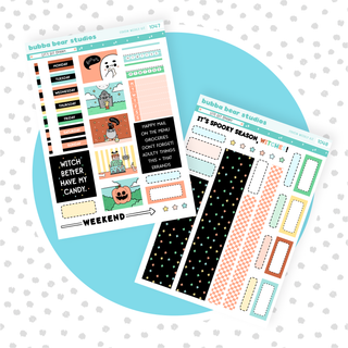 HOBONICHI COUSIN - Let's Get Spooky Full Hobonichi Cousin Kit Bubba Bear Studios HOBONICHI COUSIN - Let's Get Spooky