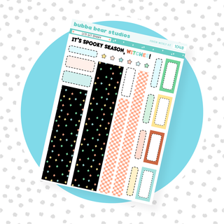 HOBONICHI COUSIN - Let's Get Spooky Page II - Washi & Boxes Bubba Bear Studios HOBONICHI COUSIN - Let's Get Spooky