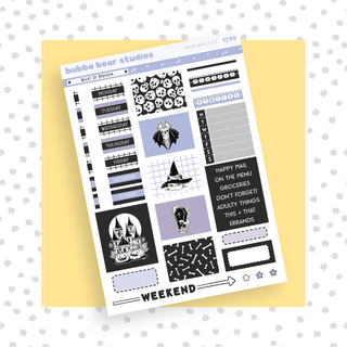 HOBONICHI COUSIN - Night of Mayhem Page I - Deco & Date Covers Bubba Bear Studios HOBONICHI COUSIN - Night of Mayhem