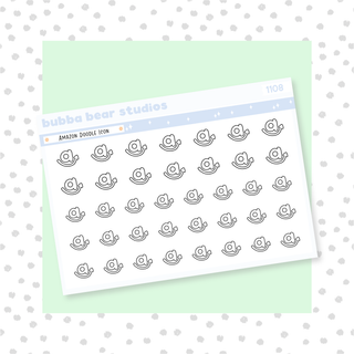 Amazon Doodle Icons Minimal Bubba Bear Studios Amazon Doodle Icons
