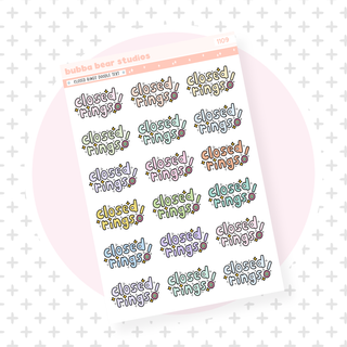Closed Rings Doodle Text Colorful Bubba Bear Studios Closed Rings Doodle Text