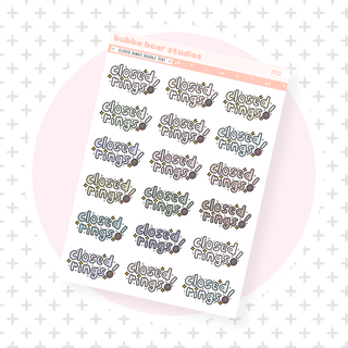 Closed Rings Doodle Text Muted Bubba Bear Studios Closed Rings Doodle Text