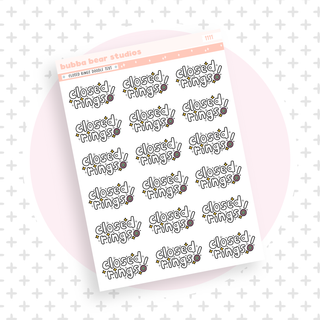 Closed Rings Doodle Text Minimal Bubba Bear Studios Closed Rings Doodle Text