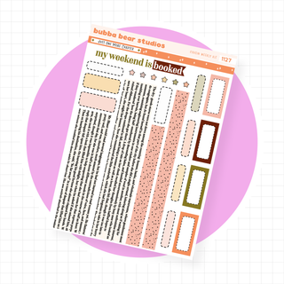 HOBONICHI COUSIN - Just One More Chapter Page II - Washi and Boxes Bubba Bear Studios HOBONICHI COUSIN - Just One More Chapter