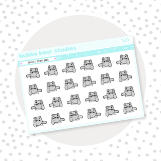 Thumbs Down Bear Bubba Bear Studios Thumbs Down Bear