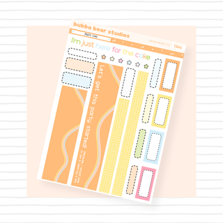 HOBONICHI COUSIN - Party Time Page II - Washi and Boxes Bubba Bear Studios HOBONICHI COUSIN - Party Time