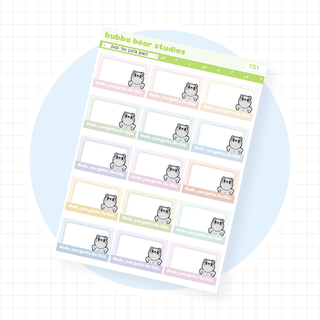 Dude You Gotta Boxes Standard Muted Bubba Bear Studios Dude You Gotta Boxes Stickers