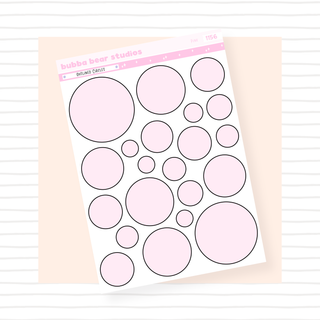 Outlined Circles Pink Bubba Bear Studios Outlined Circles
