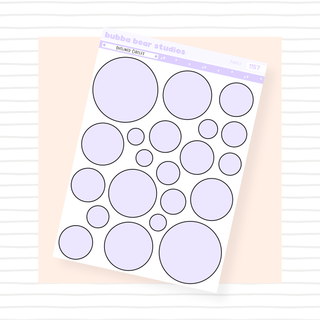 Outlined Circles Purple Bubba Bear Studios Outlined Circles