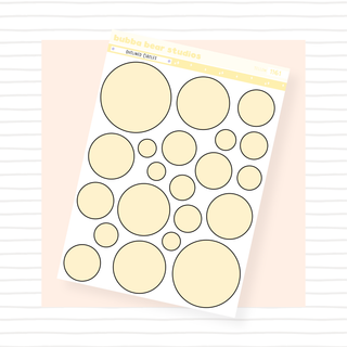 Outlined Circles Yellow Bubba Bear Studios Outlined Circles