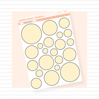 Outlined Circles Orange Bubba Bear Studios Outlined Circles