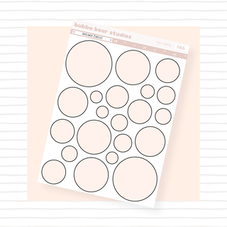 Outlined Circles Soft Orange Bubba Bear Studios Outlined Circles