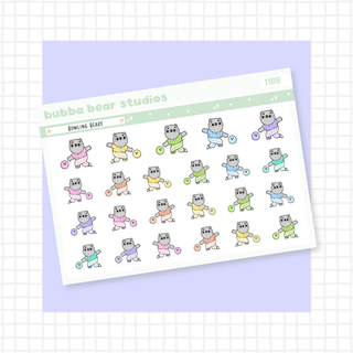 Bowling Bears Colorful Bubba Bear Studios Bowling Bears