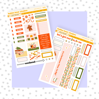 HOBONICHI COUSIN - Groovy Christmas Full Hobonichi Cousin Kit Bubba Bear Studios HOBONICHI COUSIN - Groovy Christmas