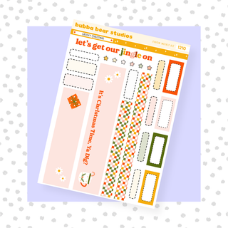 HOBONICHI COUSIN - Groovy Christmas Page II - Washi and Boxes Bubba Bear Studios HOBONICHI COUSIN - Groovy Christmas