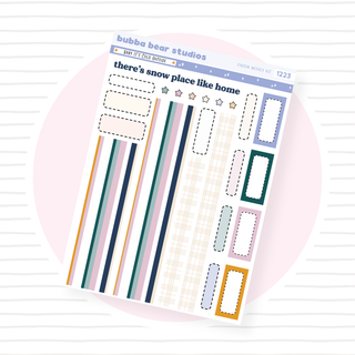 HOBONICHI COUSIN - Baby It's Cold Outside Page II - Washi and Boxes Bubba Bear Studios HOBONICHI COUSIN - Baby It's Cold Outside