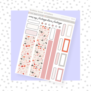 HOBONICHI COUSIN - You're Terrazzin' Up My Heart Page II - Washi and Boxes Bubba Bear Studios HOBONICHI COUSIN - You're Terrazzin' Up My Heart