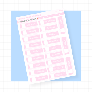 Hobonichi Cousin Daily Date Covers Pink Bubba Bear Studios Hobonichi Cousin Daily Date Covers