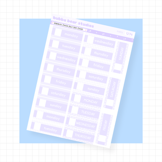 Hobonichi Cousin Daily Date Covers Purple Bubba Bear Studios Hobonichi Cousin Daily Date Covers