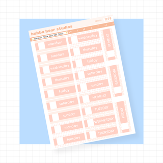 Hobonichi Cousin Daily Date Covers Orange Bubba Bear Studios Hobonichi Cousin Daily Date Covers