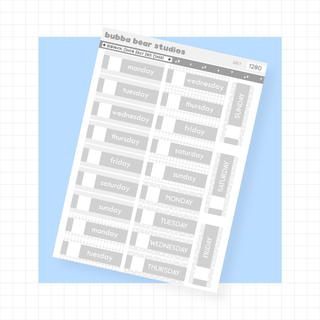Hobonichi Cousin Daily Date Covers Grey Bubba Bear Studios Hobonichi Cousin Daily Date Covers