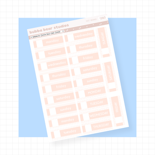 Hobonichi Cousin Daily Date Covers Soft Orange Bubba Bear Studios Hobonichi Cousin Daily Date Covers