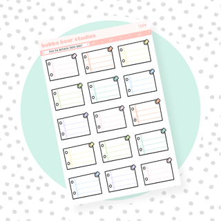 Push Pin Notebook Paper Boxes Standard Colorful Bubba Bear Studios Push Pin Notebook Paper Boxes