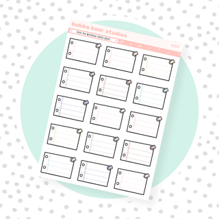 Push Pin Notebook Paper Boxes Standard Muted Bubba Bear Studios Push Pin Notebook Paper Boxes