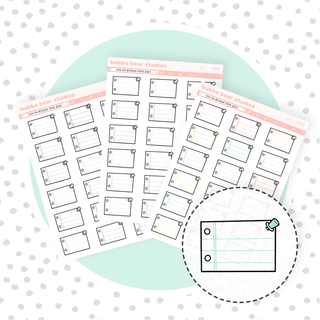 Push Pin Notebook Paper Boxes Mini Buy All (Set of 3) Bubba Bear Studios Push Pin Notebook Paper Boxes