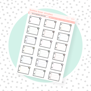 Push Pin Notebook Paper Boxes Mini Muted Bubba Bear Studios Push Pin Notebook Paper Boxes
