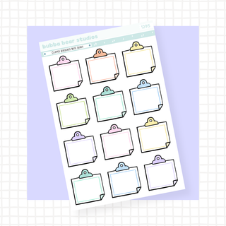 Clipped Bordered Note Boxes Standard Colorful Bubba Bear Studios Clipped Bordered Note Boxes