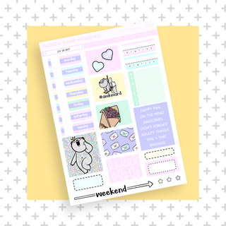 HOBONICHI COUSIN - Luv Ur Butt Page I - Deco & Date Covers Bubba Bear Studios HOBONICHI COUSIN - Luv Ur Butt