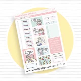 HOBONICHI COUSIN - Stay Golden Page I - Deco & Date Covers Bubba Bear Studios HOBONICHI COUSIN - Stay Golden