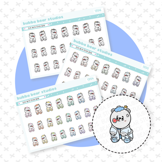 Sick With Fever Bears Buy All (Set of 3) Bubba Bear Studios Sick With Fever Bears
