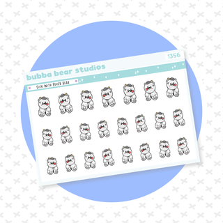 Sick With Fever Bears Minimal Bubba Bear Studios Sick With Fever Bears