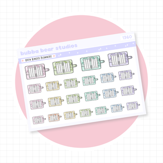 Open Ringed Planners Colorful Bubba Bear Studios Open Ringed Planners