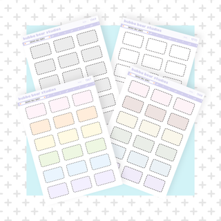 Dashed Half Boxes Mini Buy All (Set of 4) Bubba Bear Studios Dashed Half Boxes